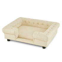 Leather couch online dog bed